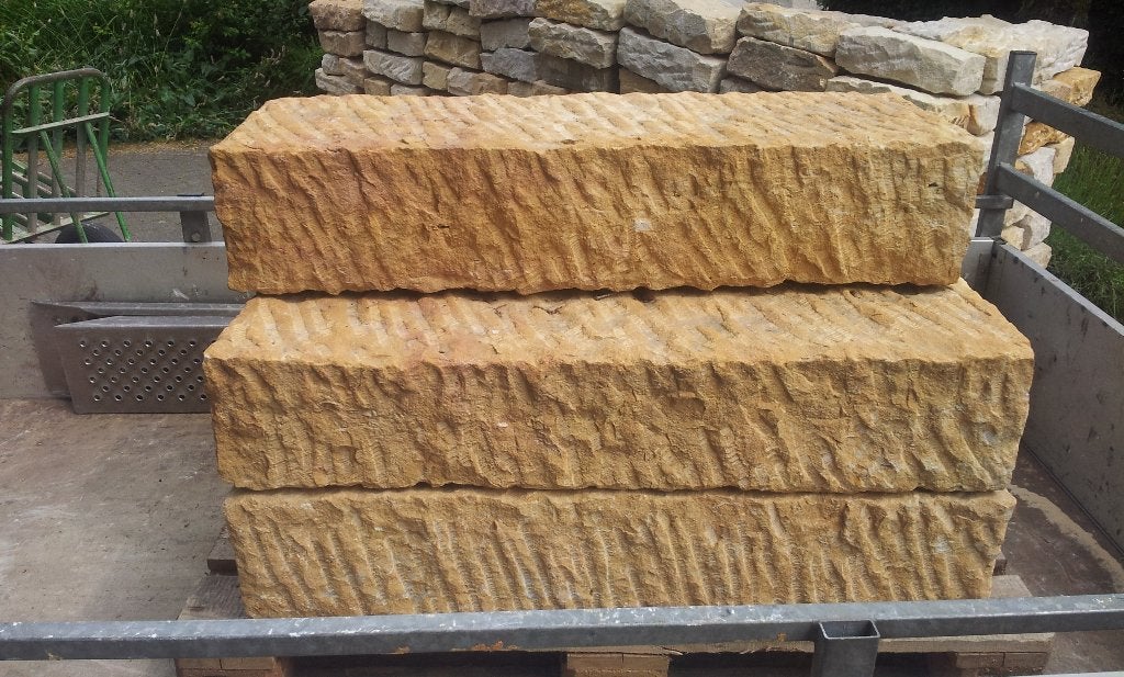 Te koop : zeer mooie Bentheimer zandsteen., Ophalen, Zo goed als nieuw, Natuursteen, Minder dan 100 cm