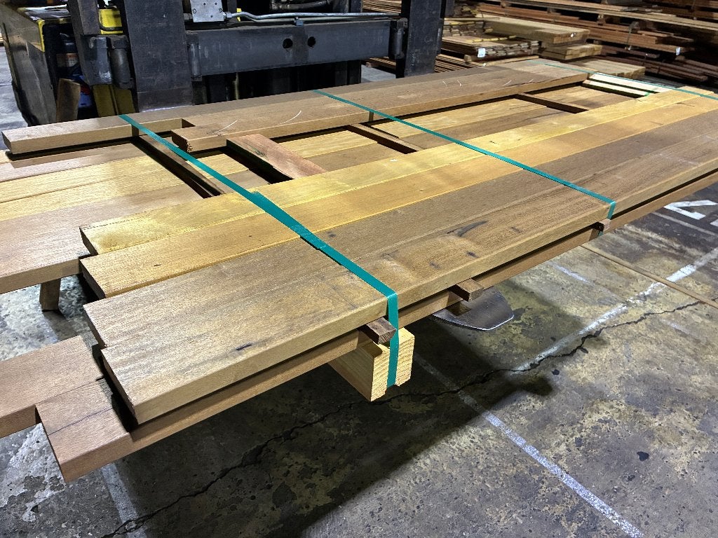 Vlonderplanken-planken-Schutting-Hardhout-Louro Itauba-28x90, Ophalen, Planken, Nieuw, Hardhout