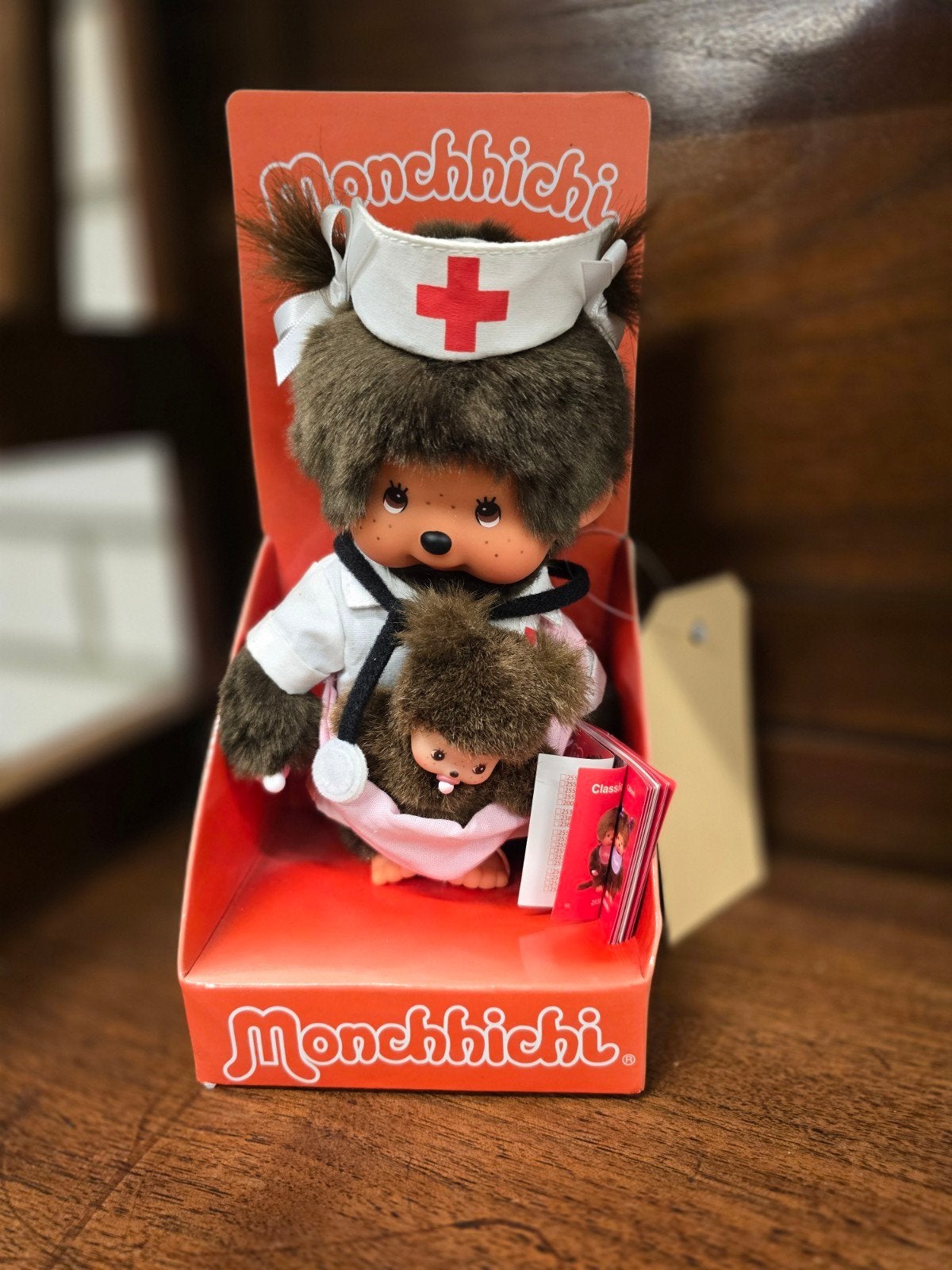 Monchhichi verpleegster met baby - Nieuw in doos, Overige merken, Overige karakters, Nieuw, Ophalen of Verzenden
