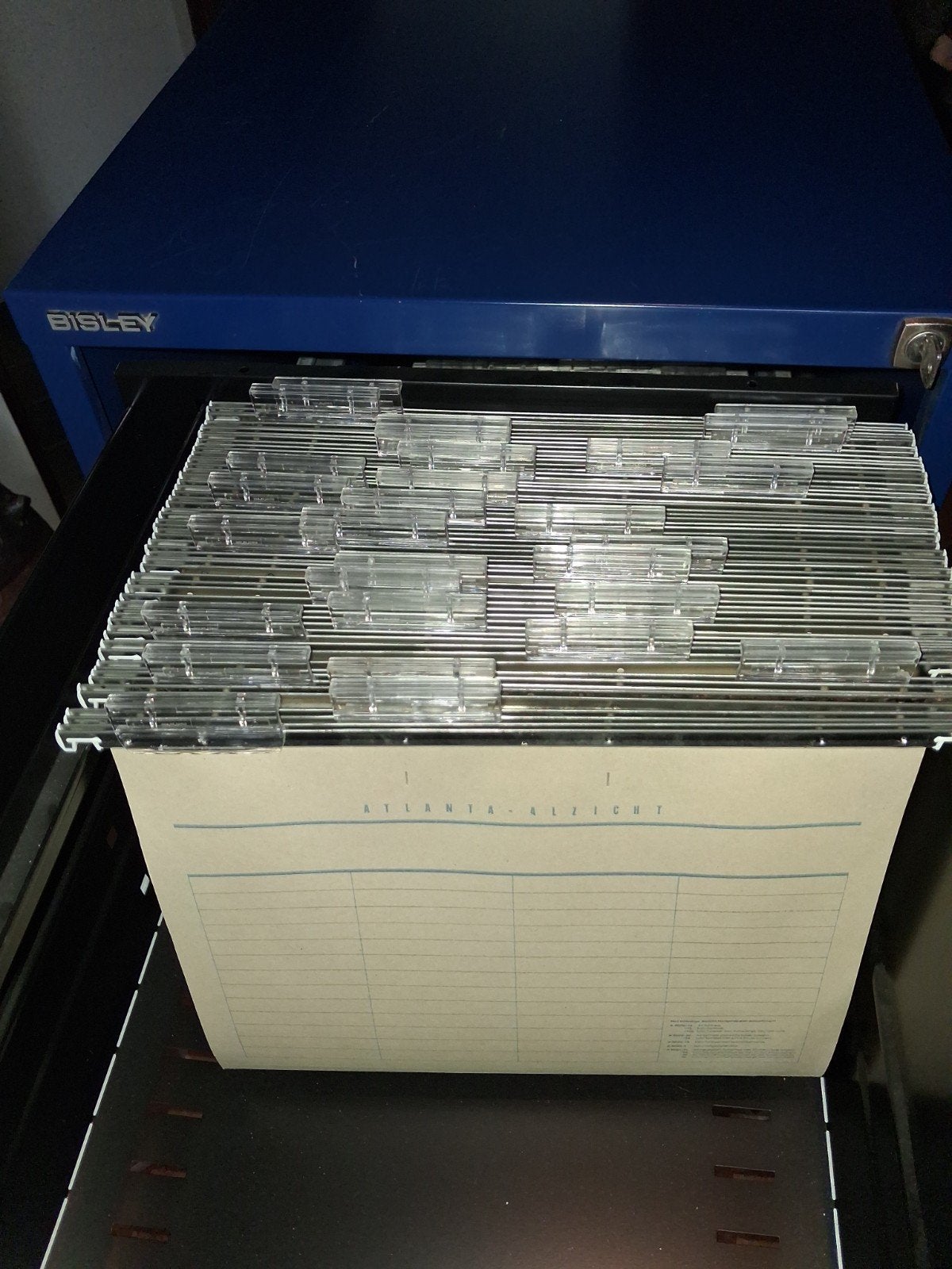 Bisley archiefkast met 50 hangmappen, Ophalen, Minder dan 50 cm, 100 tot 150 cm, Zo goed als nieuw