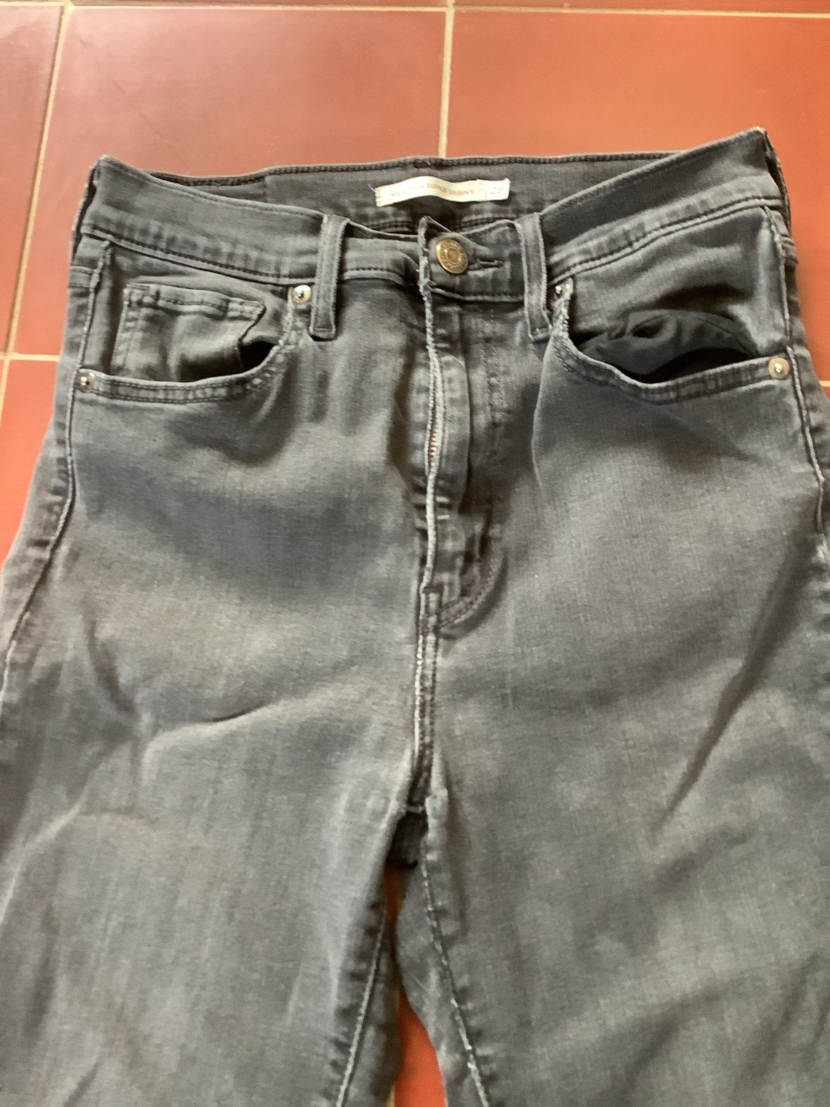 Levi's 721 High Rise Skinny Jeans W28, Ophalen of Verzenden, Gedragen, Grijs, W28 - W29 (confectie 36)