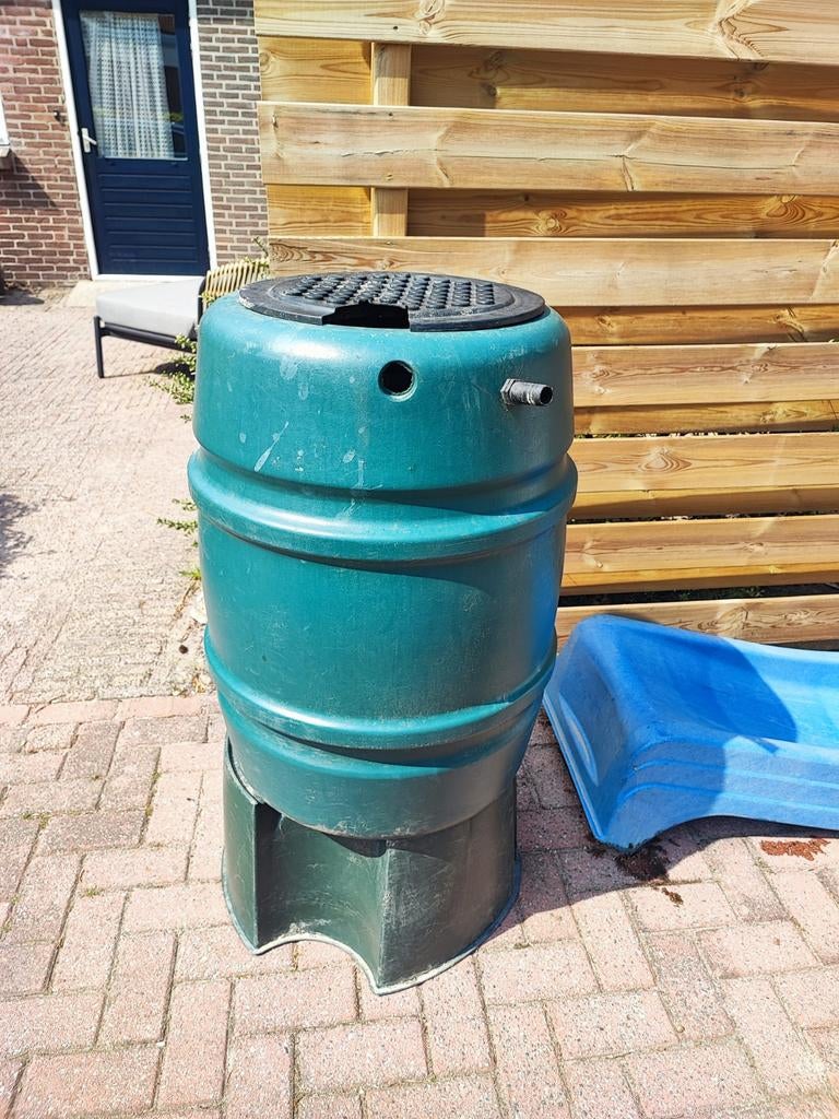 Regenton groen - 150 liter of meer, 150 liter of meer, Ophalen of Verzenden, Gebruikt, Kunststof