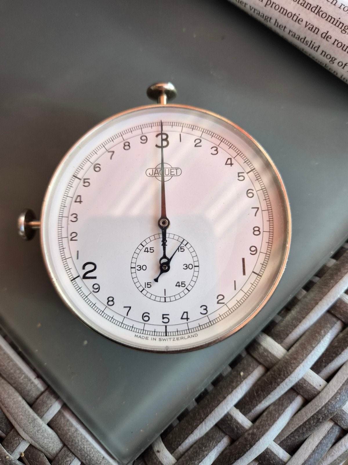 Vintage Jaquet Stopwatch - Made in Switzerland, Ophalen of Verzenden