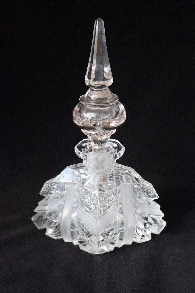 Antieke Art Deco Boheemse parfumflesje 1930-1940, Antiek en Kunst, Ophalen of Verzenden
