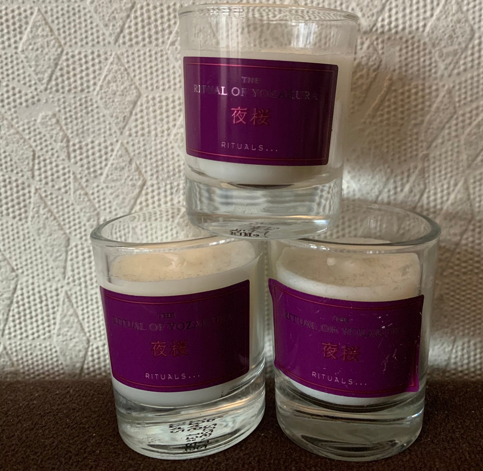 Rituals Yozakura mini kaarsjes, Huis en Inrichting, Woonaccessoires | Kandelaars en Kaarsen, Nieuw, Ophalen of Verzenden, Glas