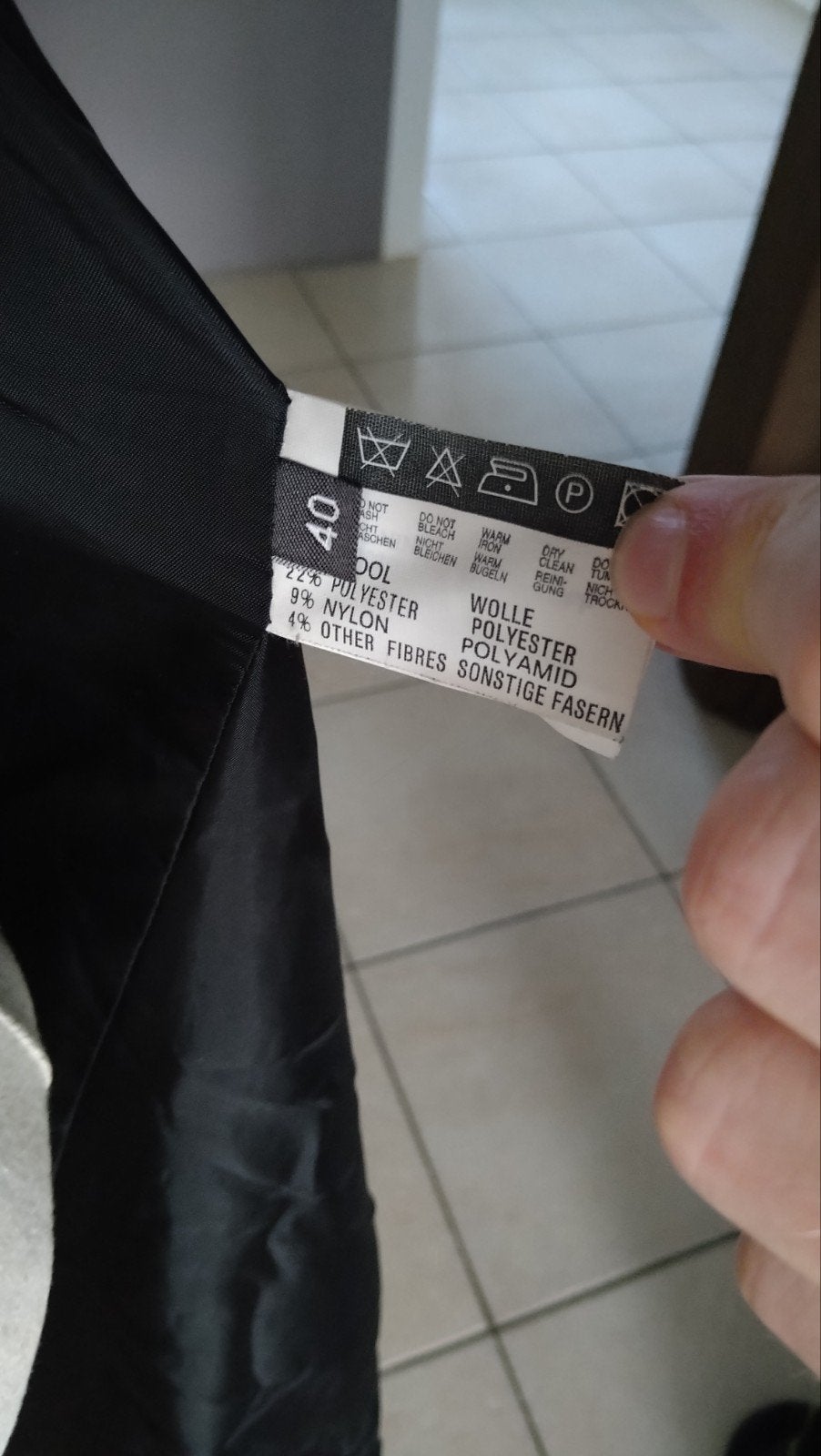 Trench coat lange jas grijze wollen jas wol polyester, Ophalen of Verzenden, Zo goed als nieuw, Grijs