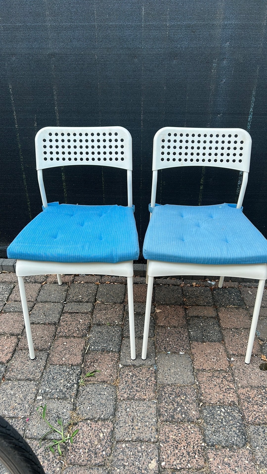 Twee ikea stoeltjes, Tuin en Terras, Ophalen, Gebruikt