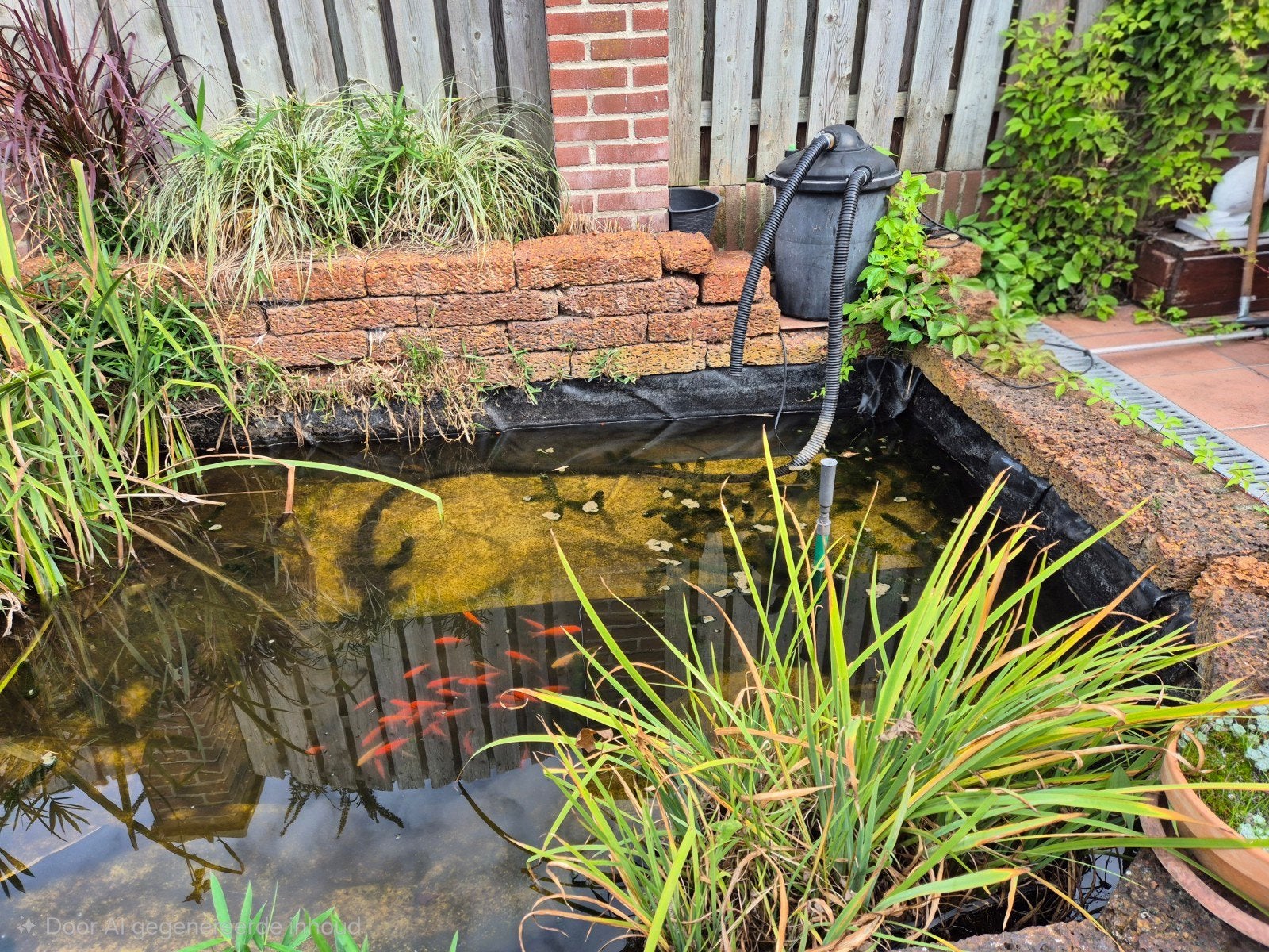 Vijverranden en decoratie voor tuin of vijver, Tuin en Terras, Ophalen, Gebruikt