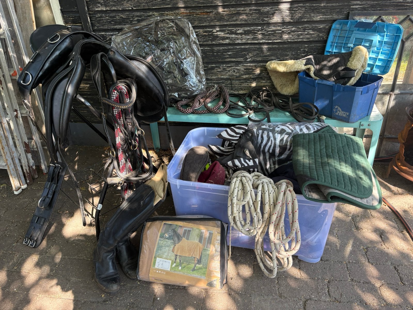 Dressuurzadel, bitlooshoofdstel, leadrope, longeersingel etc, Ophalen, Zo goed als nieuw, Overige typen