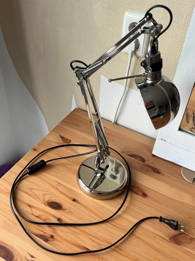 IKEA FORSÅ Bureaulamp, Ophalen, Zo goed als nieuw, Metaal, 50 tot 75 cm