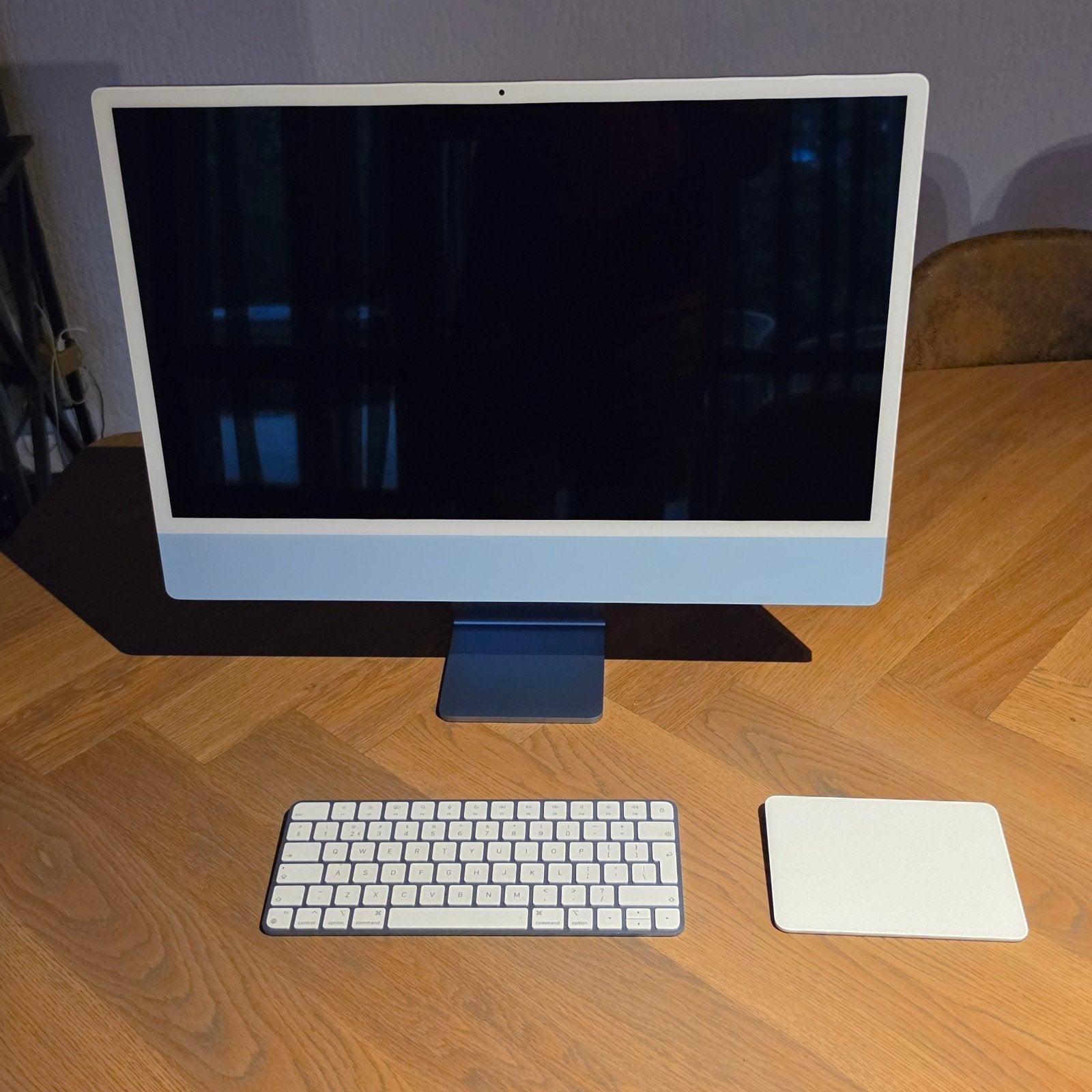 iMac 24 M1 Blue 256gb, Computers en Software, Ophalen of Verzenden, Zo goed als nieuw, IMac