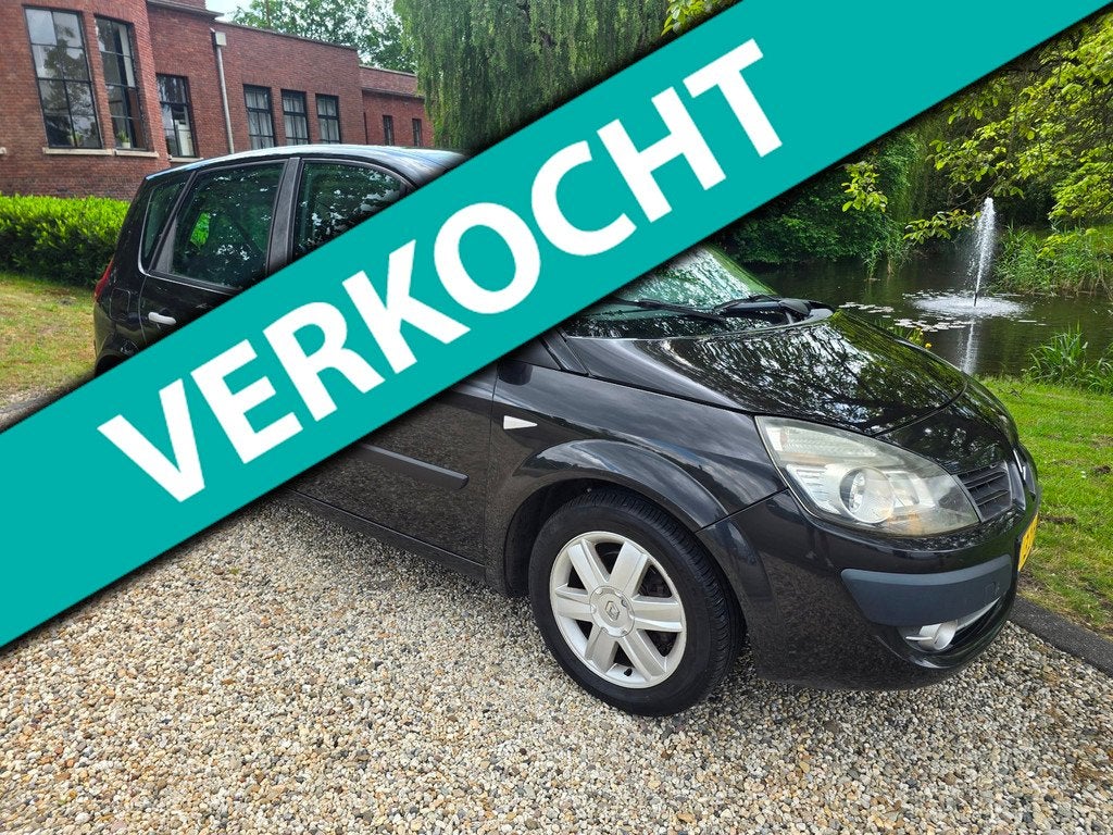 Renault Scénic 1.6-16V PANORAMA/airco/CRUISE, Gebruikt, 1295 kg, Zwart, Origineel Nederlands