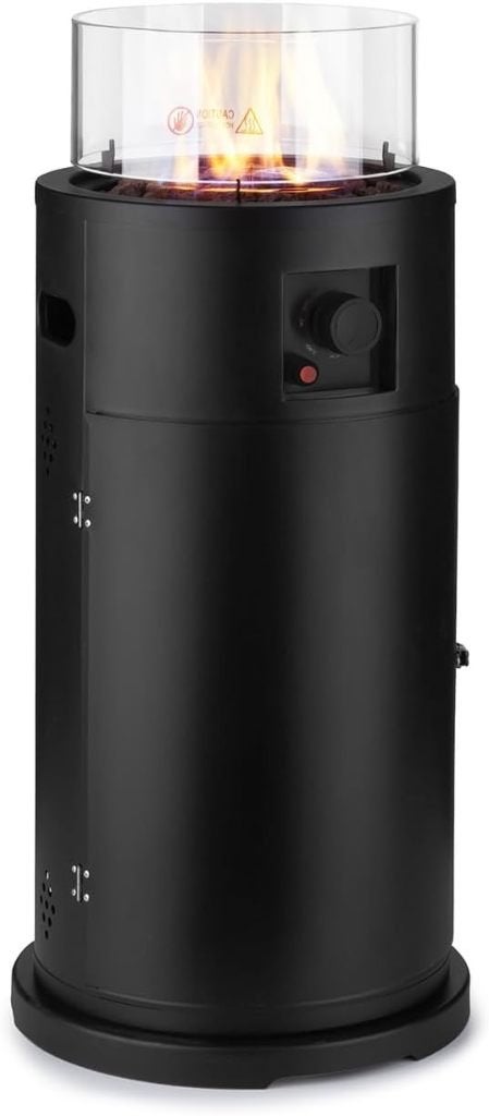 gasheater / terrasverwarmer inclusief 2 gastanks, Ophalen, Waterbestendig, Zo goed als nieuw, Vloer
