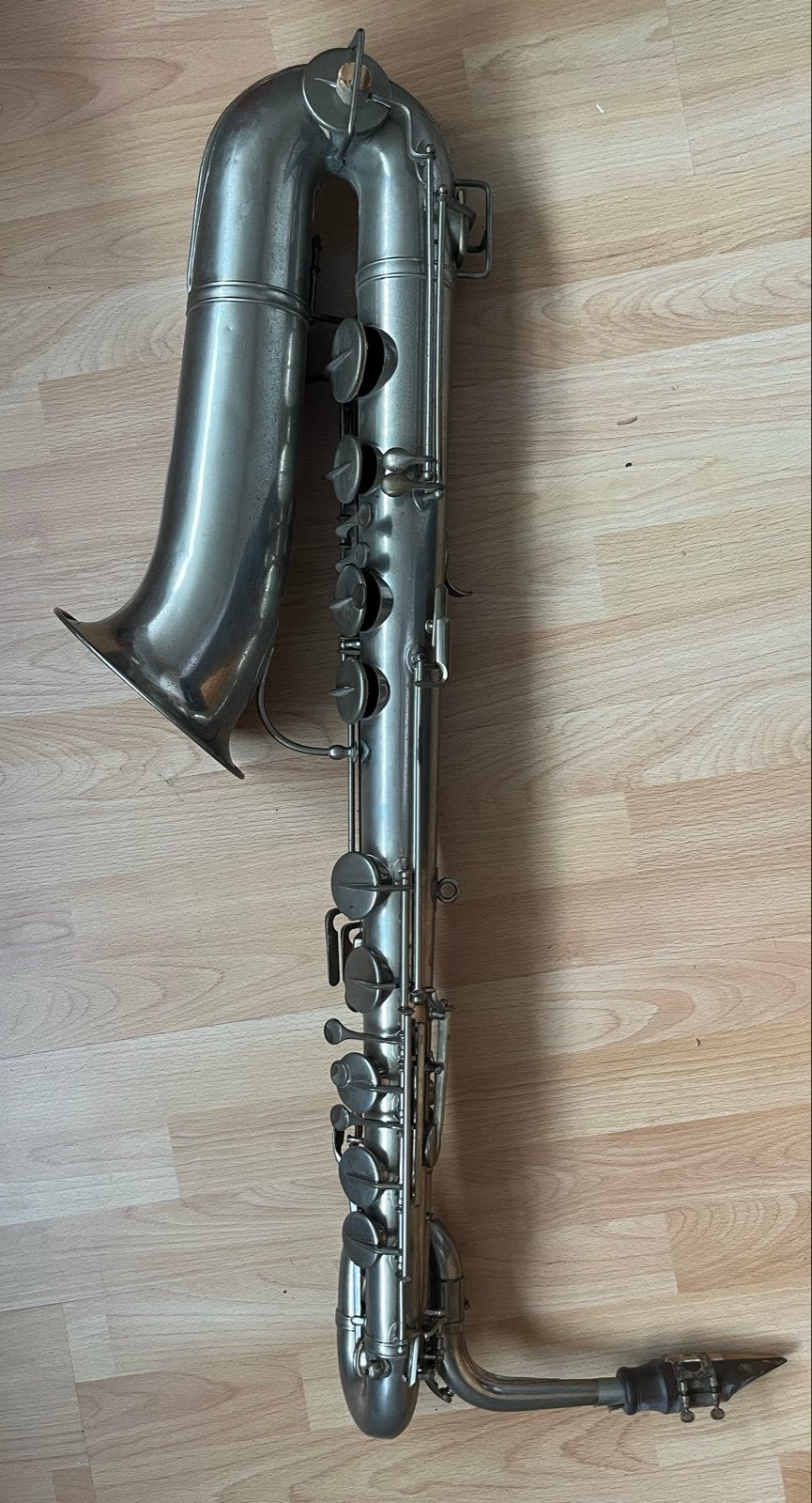 Vintage Rampone & Cazzani Baritonsaxofoon (decoratie), Muziek en Instrumenten, Blaasinstrumenten | Saxofoons, Ophalen of Verzenden