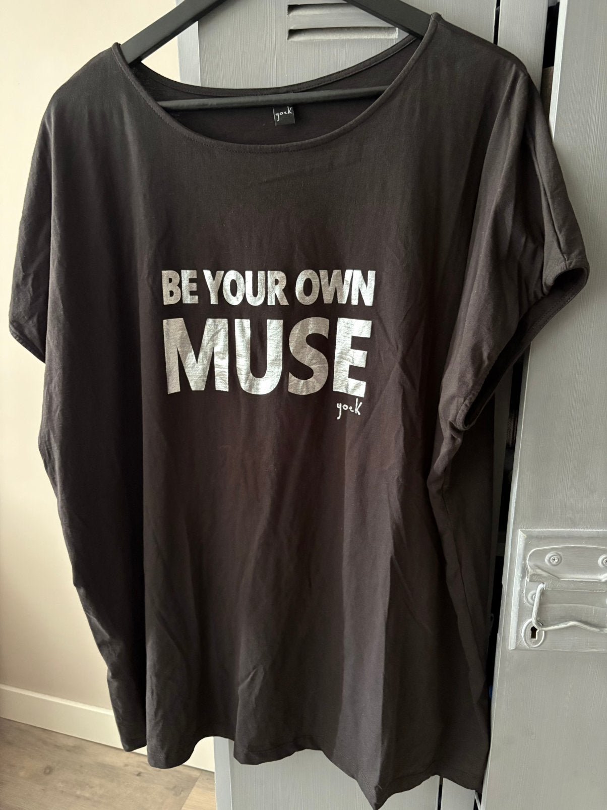Mooi shirt Yoek, zwart mt 58/60, nieuw!!, Ophalen of Verzenden, Zo goed als nieuw, Zwart, Shirt of Top