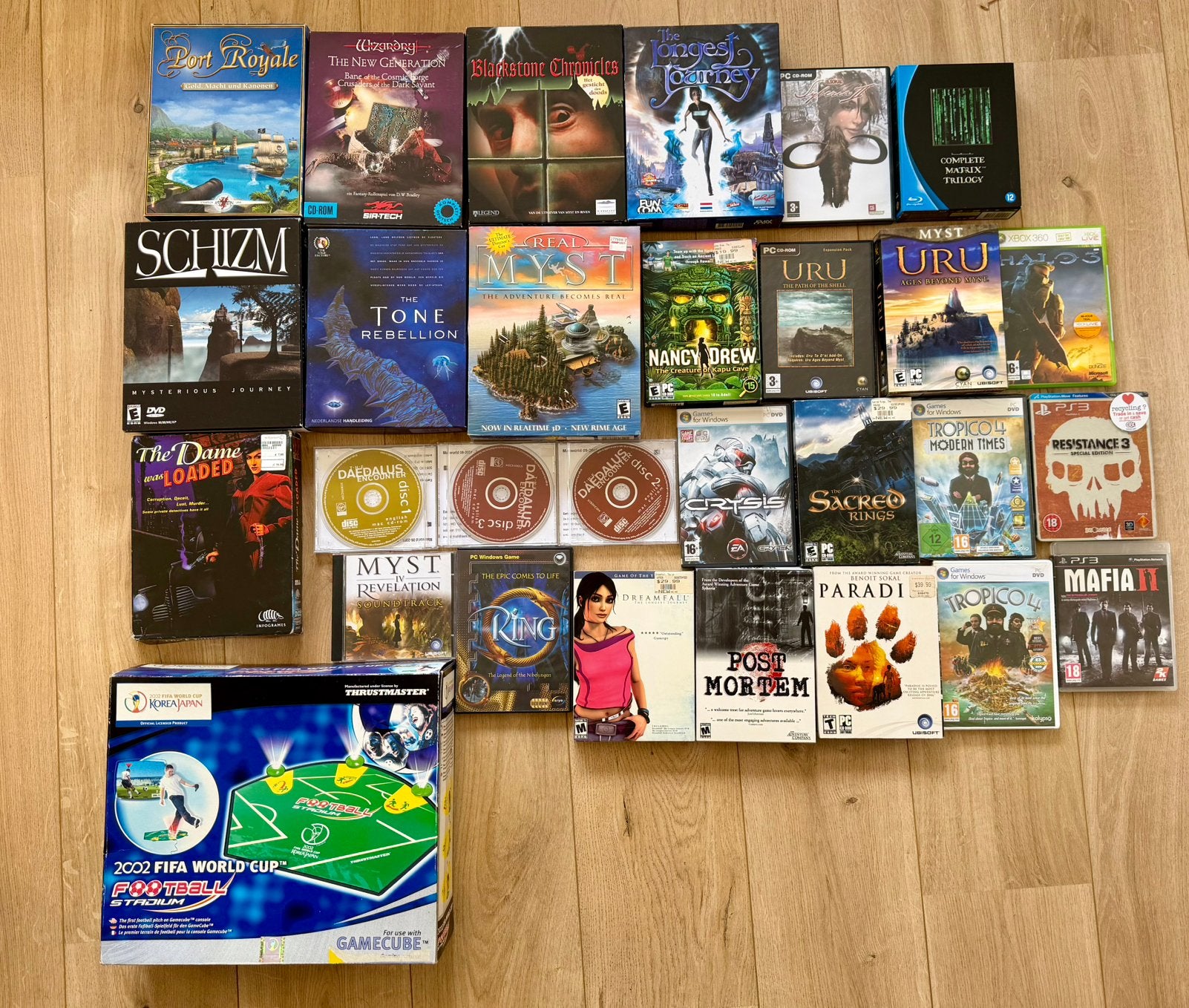 Grote collectie PC big box, gamecube, Xbox 360 en PS 3 games, Spelcomputers en Games, Games | Pc, Gebruikt, Overige genres, 1 speler