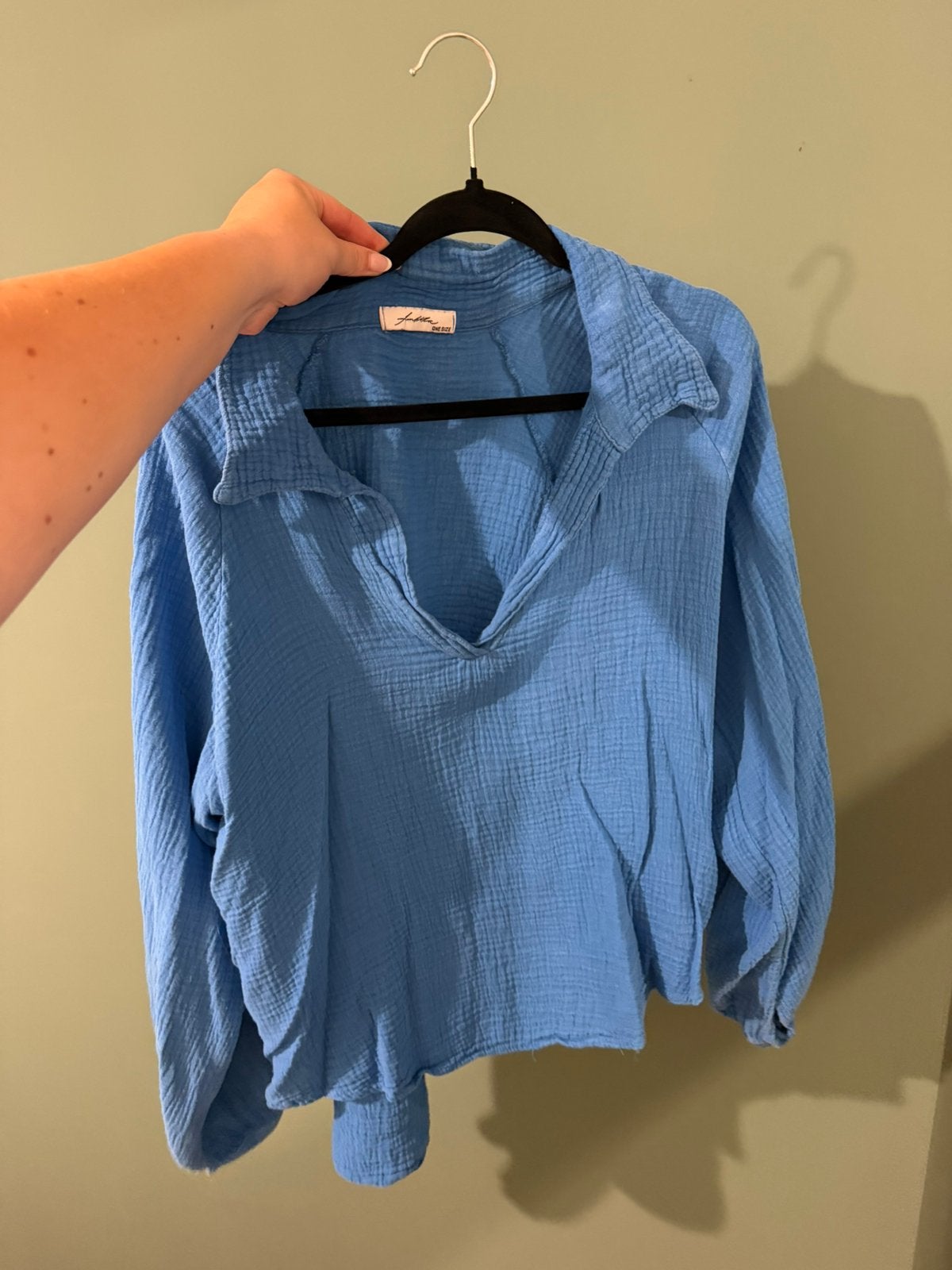 Linnen blouse, Ophalen of Verzenden, Zo goed als nieuw