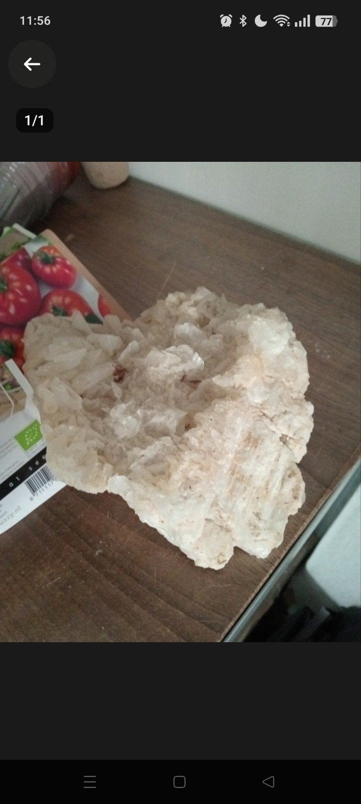 Bergkristal mineraal/edelsteen, Ophalen
