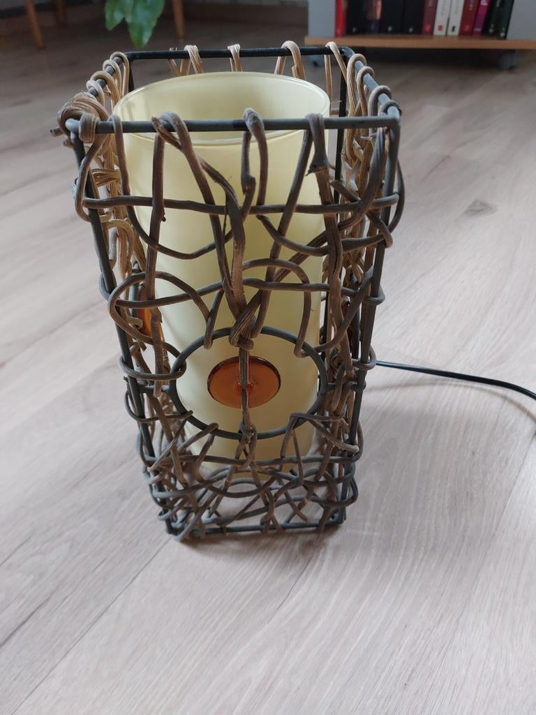 Vierkante schemerlamp, Ophalen of Verzenden, Minder dan 50 cm