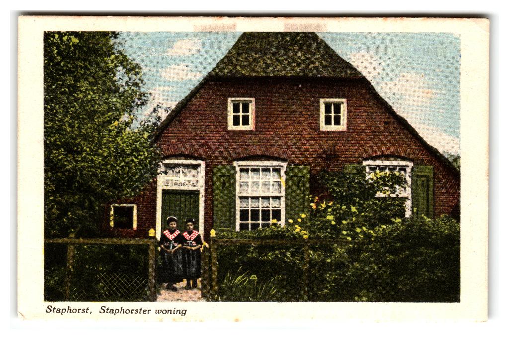 Staphorst, Staphorster woning - Klederdracht, Verzenden, 1920 tot 1940, Ongelopen, Overijssel