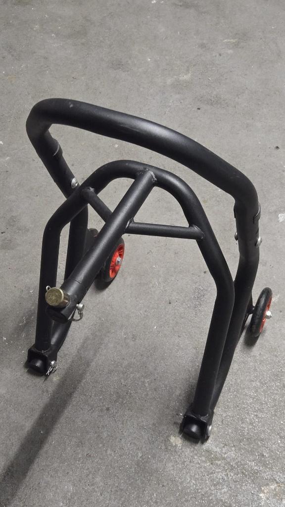 Zwarte paddockstand Xtreme - Voorwiel o.a. Ducati, Motoren, Accessoires | Onderhoudsmiddelen, Ophalen