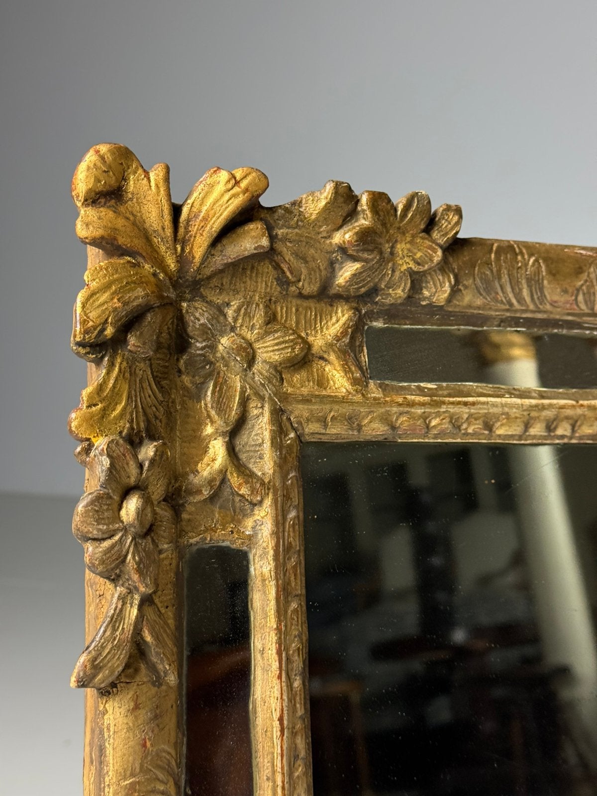 Franse spiegel Louis XV, Ophalen of Verzenden, Rechthoekig, Minder dan 50 cm