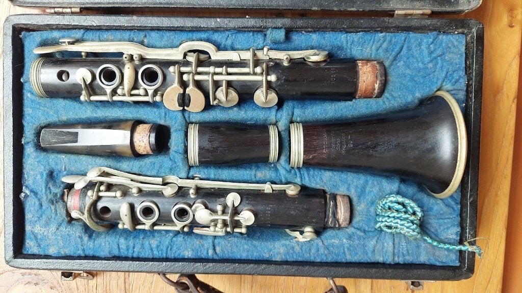 •	Martin Frères Paris Albert System Clarinet (1934), Muziek en Instrumenten, Blaasinstrumenten | Klarinetten, Bes-klarinet, Gebruikt