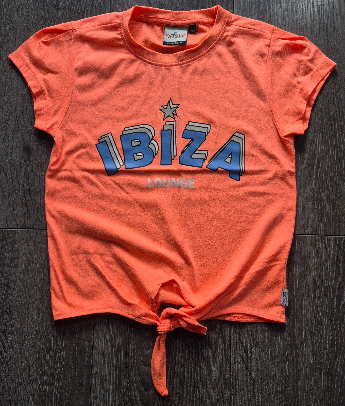 Gaaf shirt Retour! 146/152, Meisje, Ophalen of Verzenden, Zo goed als nieuw, Shirt of Longsleeve