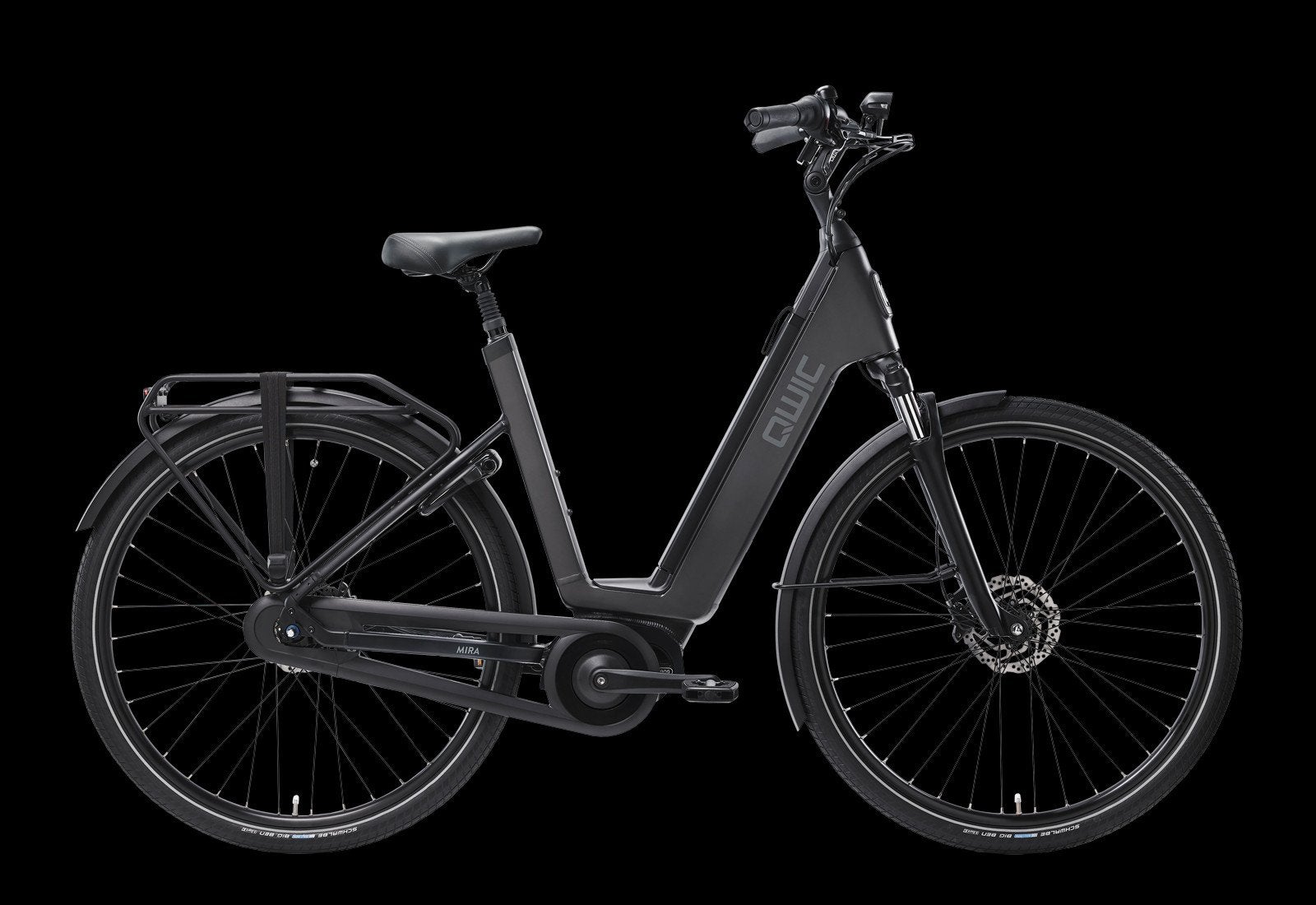 Qwic mira daily zwart dames 54cm 28inch, Fietsen en Brommers, Elektrische fietsen, 51 tot 55 cm, Nieuw, Qwic