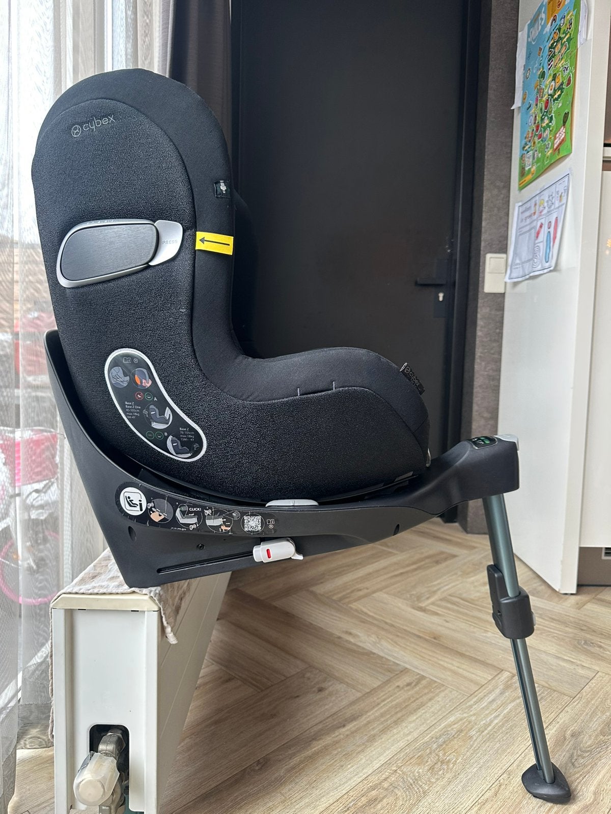 Cybex Sirona S i-Size autostoel - Zwart, 0 t/m 18 kg, Zijbescherming, Zo goed als nieuw, Isofix
