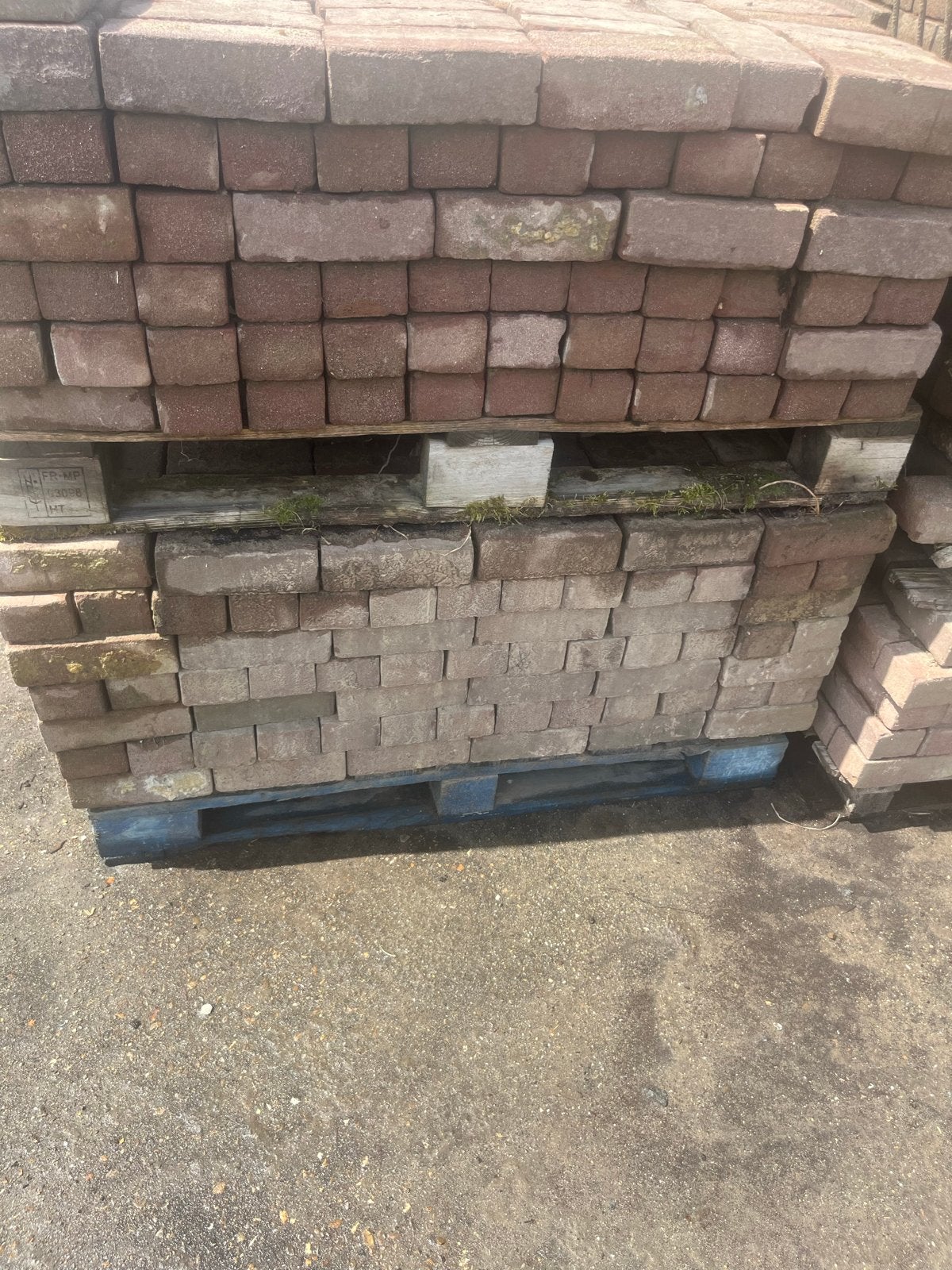 Gebrakken klinkers - 20m2, Tuin en Terras, Ophalen, Gebruikt, Klinkers, 10 m² of meer