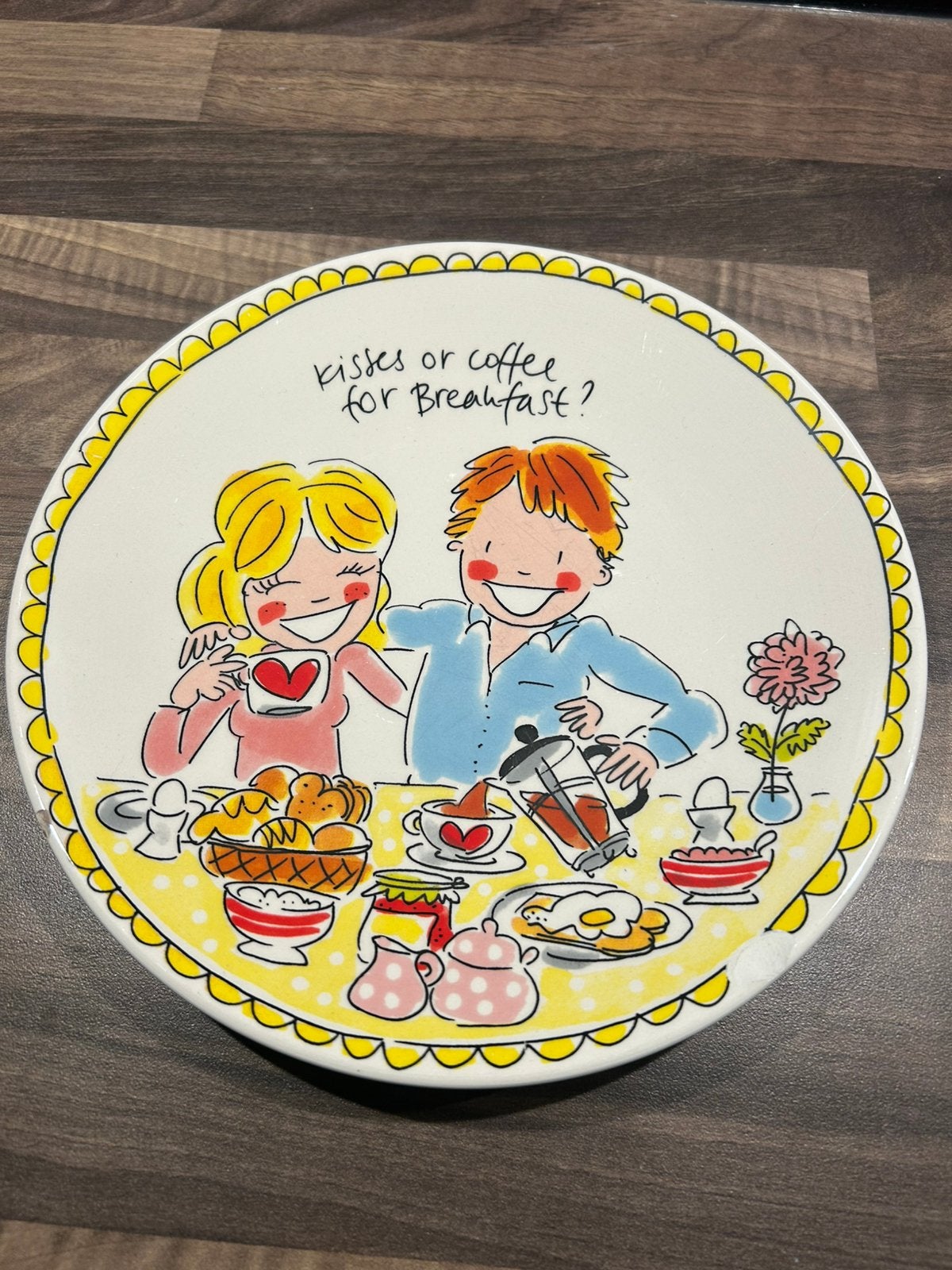 Blond Amsterdam ontbijtbordje, Gebruikt, Ophalen of Verzenden, Bord(en), Aardewerk