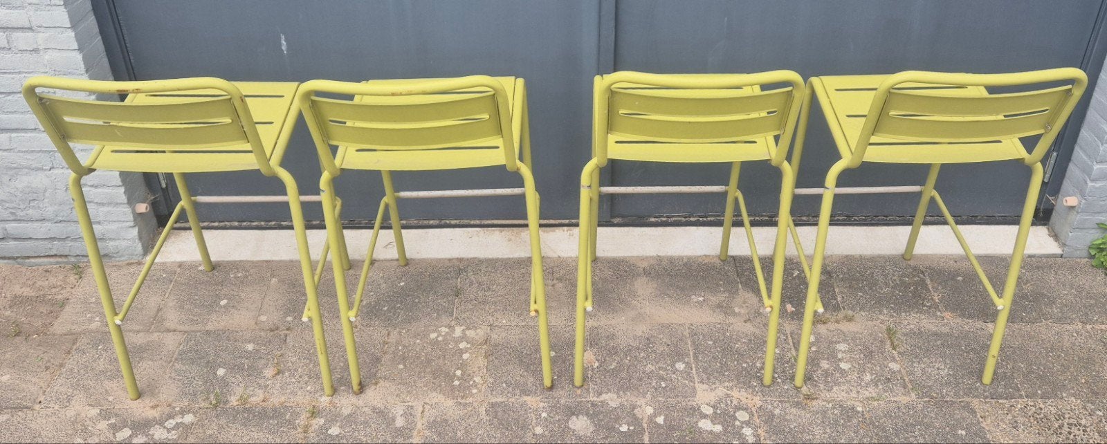 Originele EMU Star barkrukken – set van 4 – groen, Ophalen, Gebruikt, N.v.t, Metaal