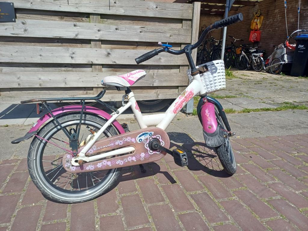 Bataves meidenfiets 16 inch, Ophalen of Verzenden, Gebruikt, Minder dan 16 inch
