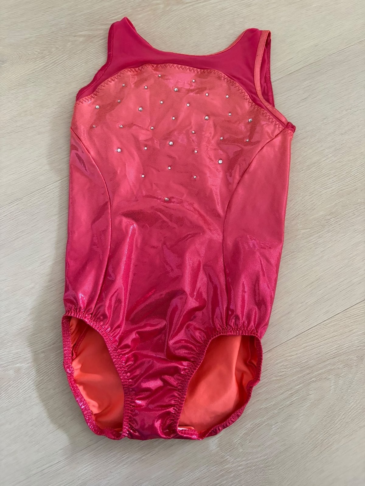 Mooi roze turnpakje maat 150 met glitters, Gebruikt, Ophalen of Verzenden, Roze, Turnpak(je)