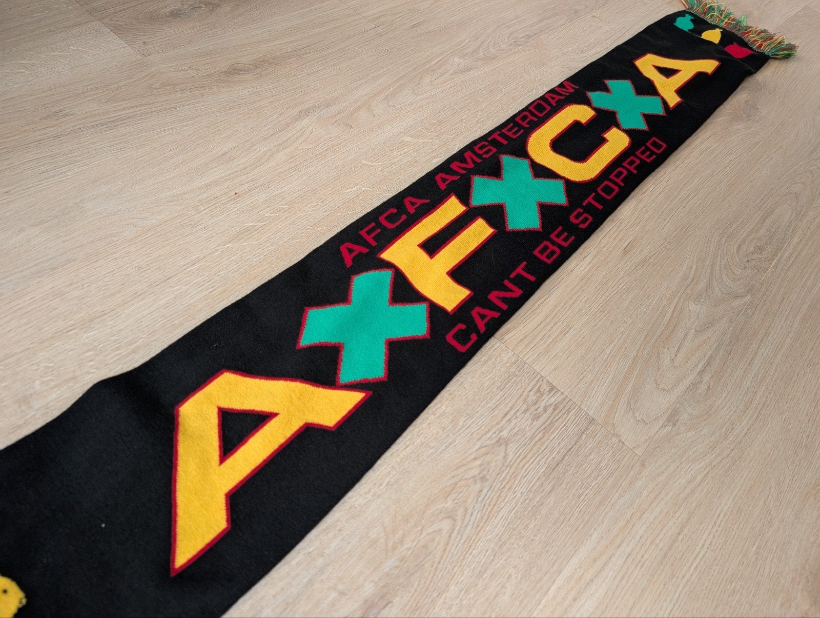 AFCA Ajax sjaal - 3 Little Birds - Can't Be Stopped, Overige maten, Ophalen of Verzenden, Zo goed als nieuw, Sjaal