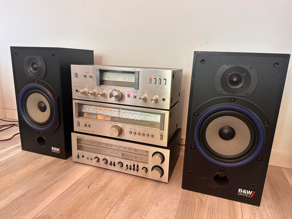 Vintage hifi set – B&W DM110 speakers + Sony set + Technics, Ophalen, Gebruikt, Speakers, Sony