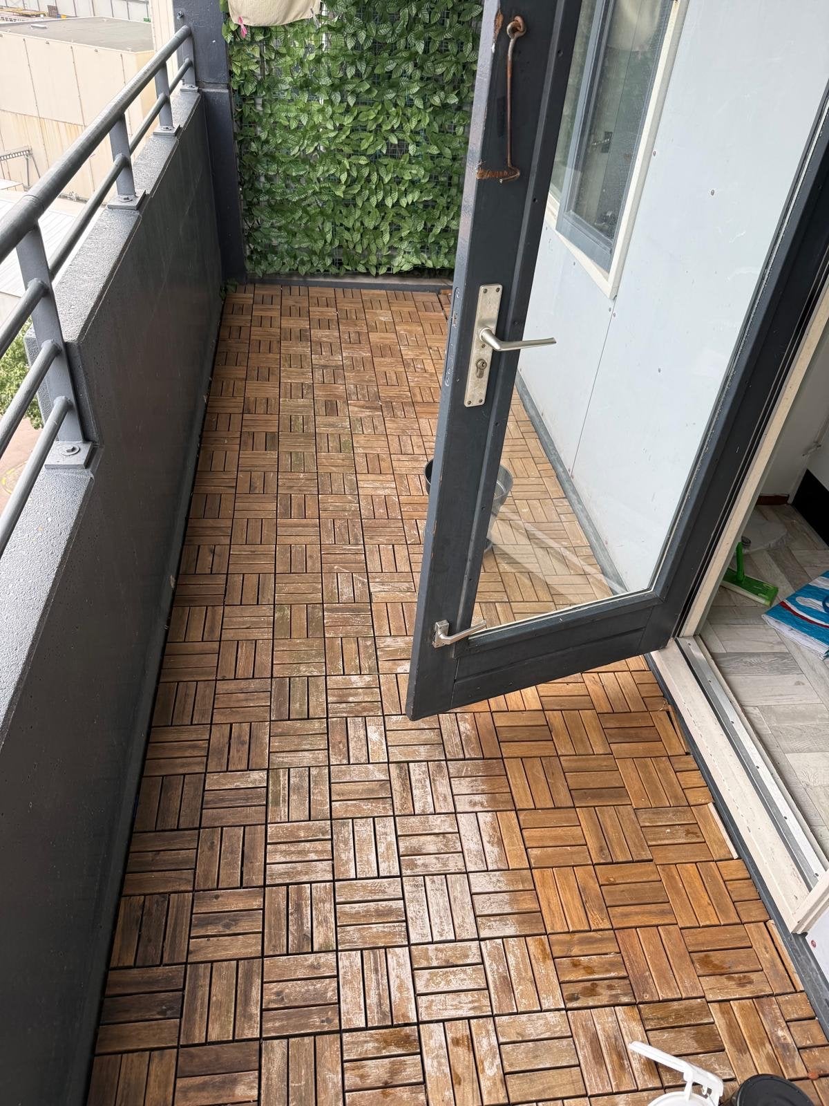 Hardhouten terrastegels voor balkon of tuin (5m2), Ophalen, Gebruikt, Hout