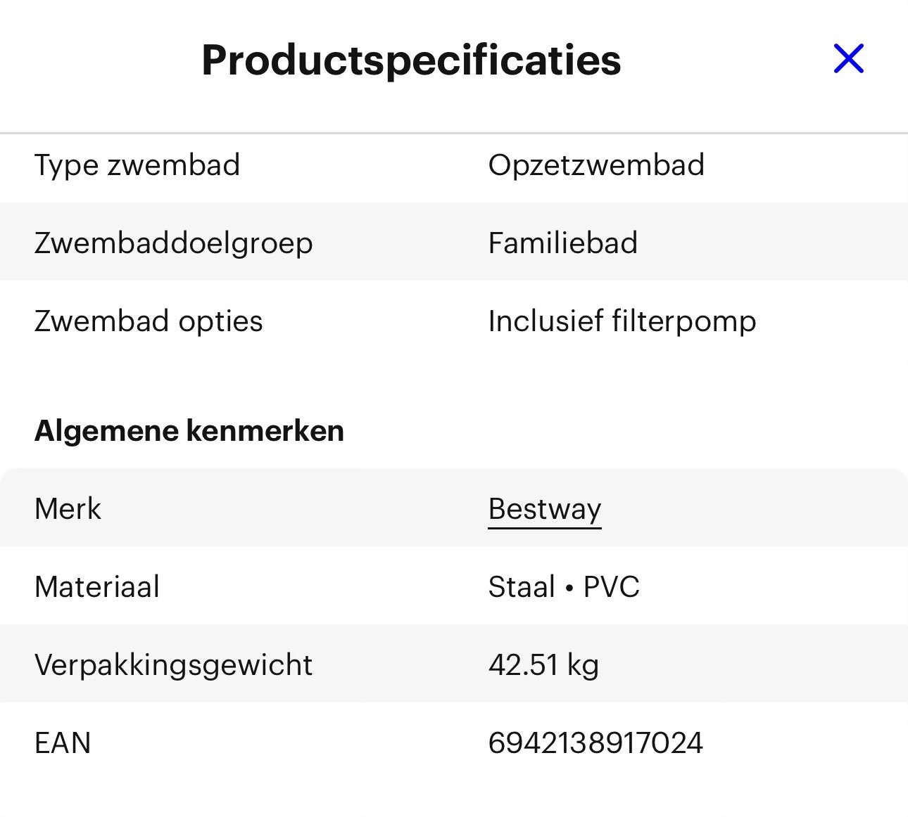 Bestway Hydrium zwembad met toebehoren, 80 tot 120 cm, Rond, 300 cm of meer, Ophalen of Verzenden