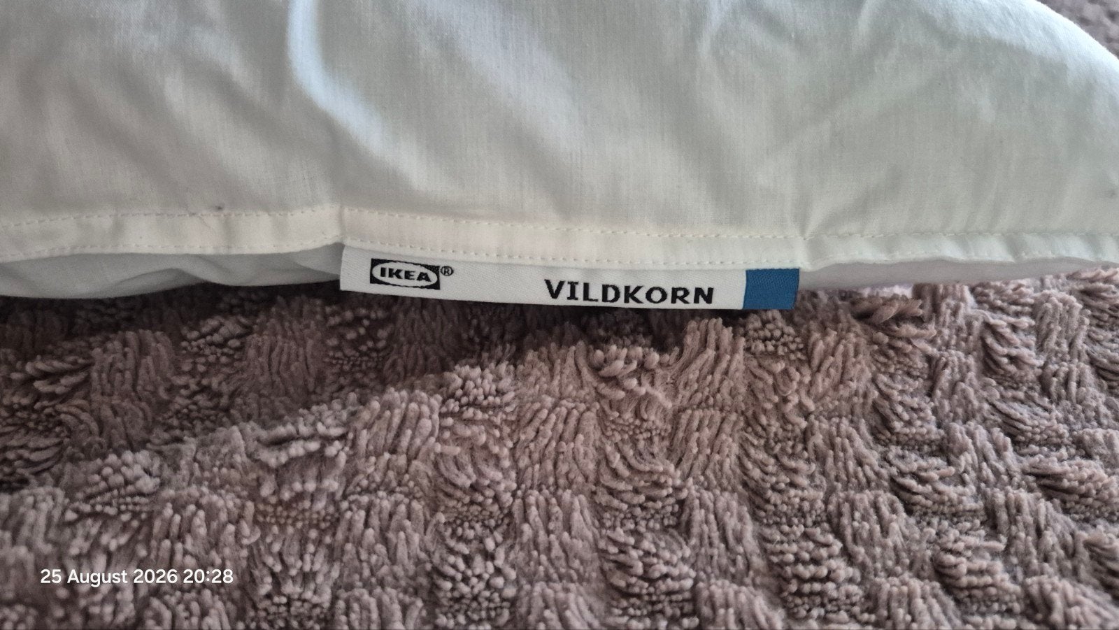 Ikea Pillow Vildkorn, Ophalen, Zo goed als nieuw, Wit, Kussen