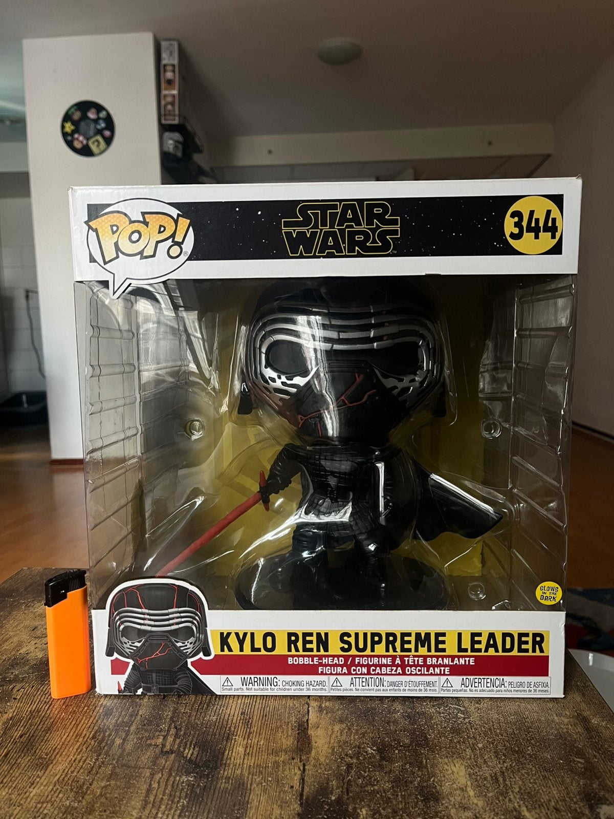 Funko Pop megasize Kylo Ren supreme leader #344, Ophalen, Gebruikt, Actiefiguurtje