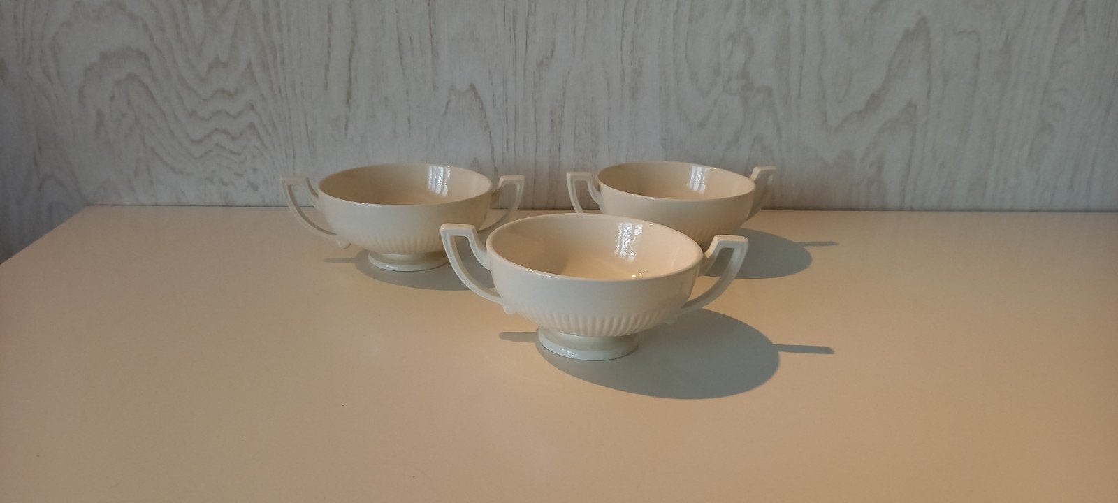 Set van 3 Recamier soepkommen met oren, Ophalen of Verzenden