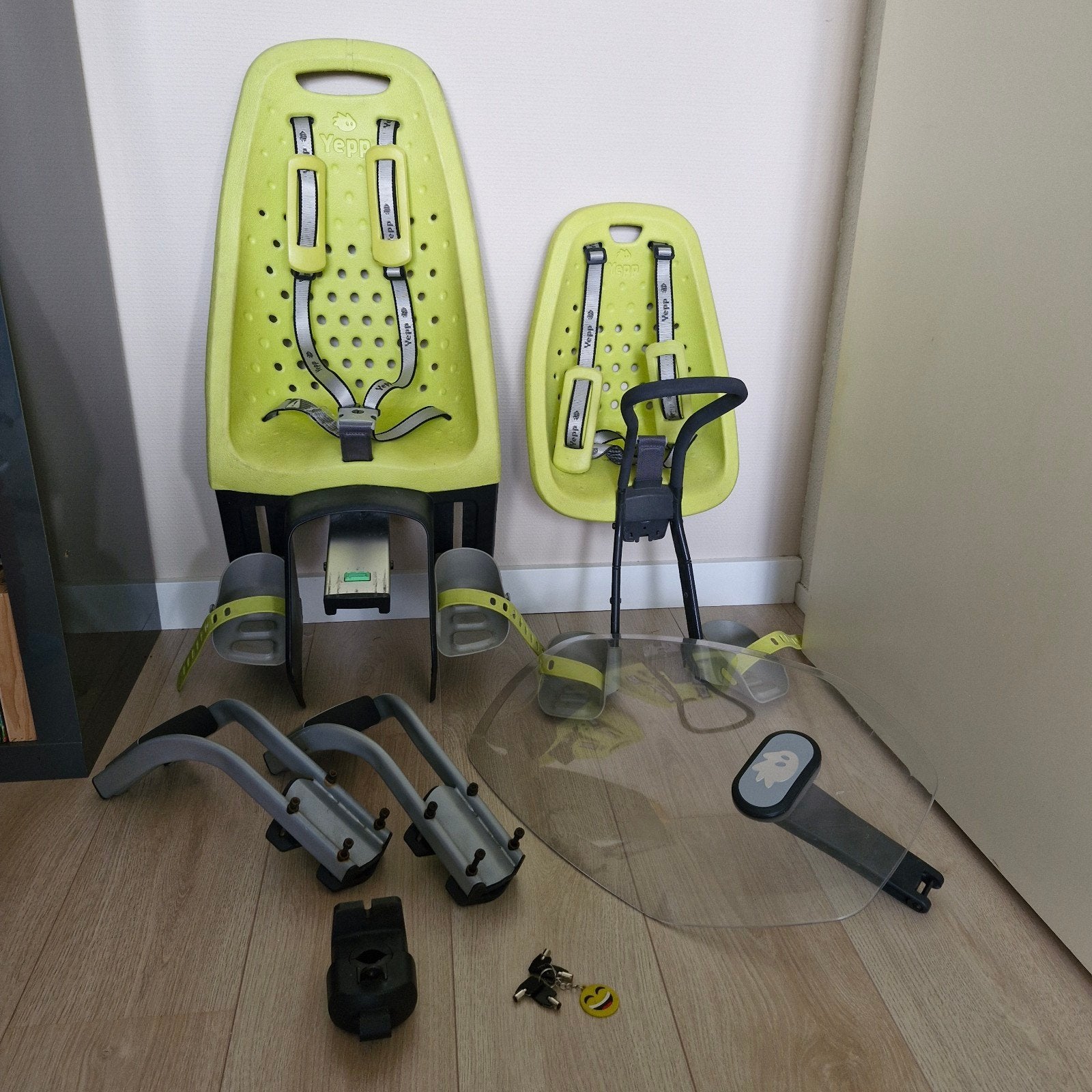Yepp fietszitjes groen - compleet, Fietsen en Brommers, Ophalen, Gebruikt, Yepp