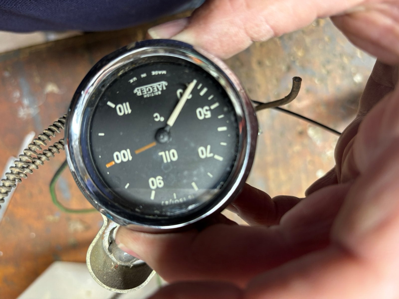 Landrover series olietemperatuur meter, Auto-onderdelen, Dashboard en Schakelaars, Ophalen of Verzenden, Gebruikt