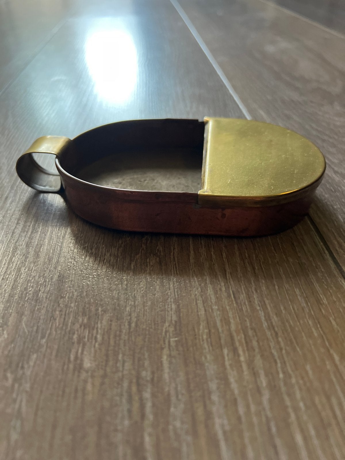 Antieke koperen en bronzen bedpan, Antiek en Kunst, Ophalen of Verzenden, Koper
