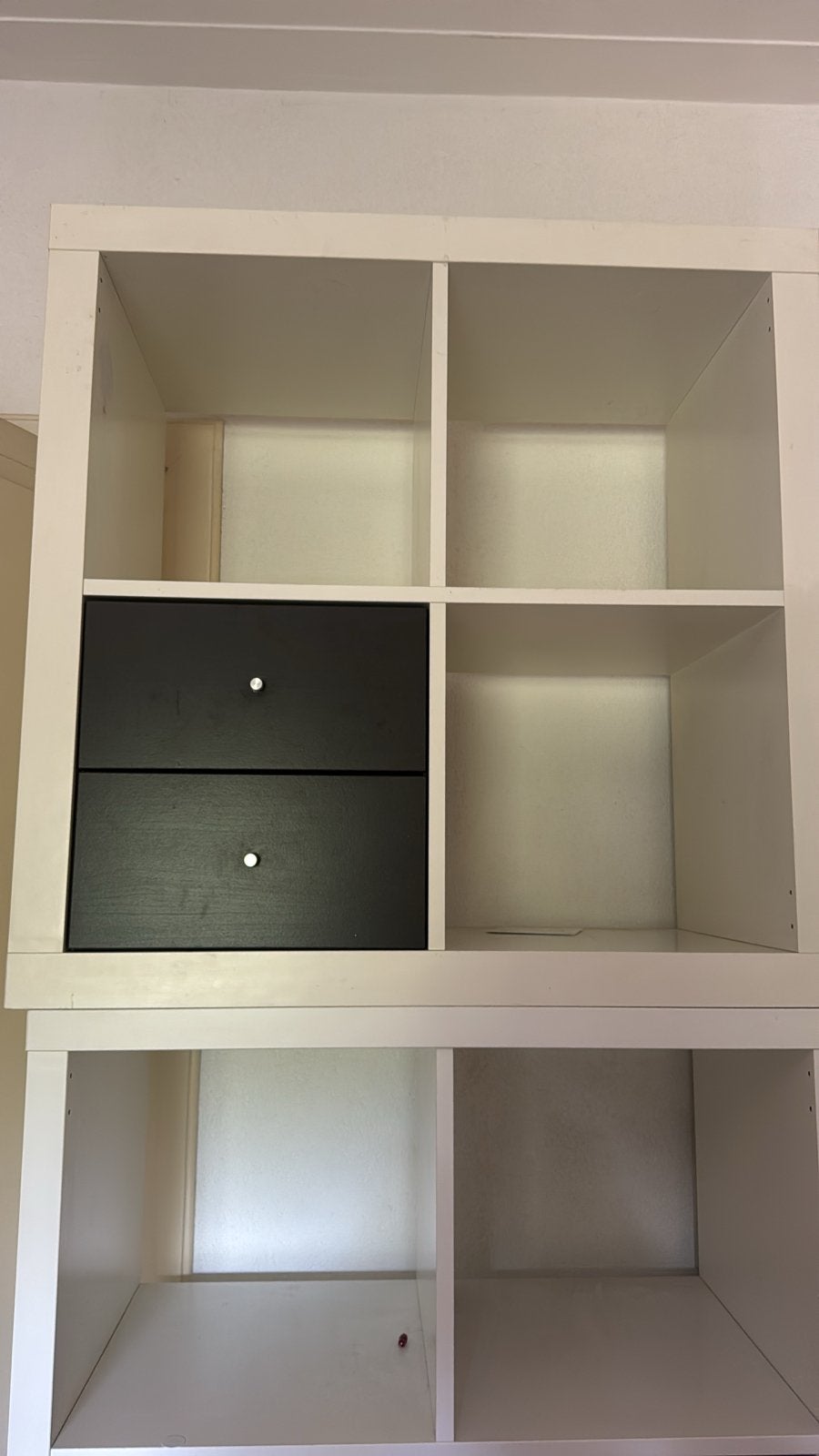 Twee IKEA Kallax kasten met lades en deurtjes, Huis en Inrichting, Kasten | Boekenkasten, Ophalen, Overige materialen, Gebruikt
