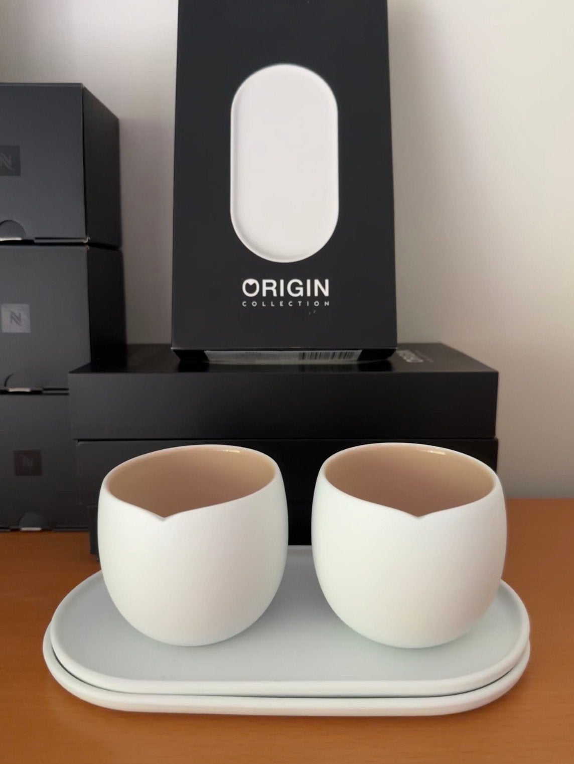 Nespresso Origin Collection Kopjes en Trays NIEUW!, Overige merken, Keramiek, Nieuw, Ophalen of Verzenden