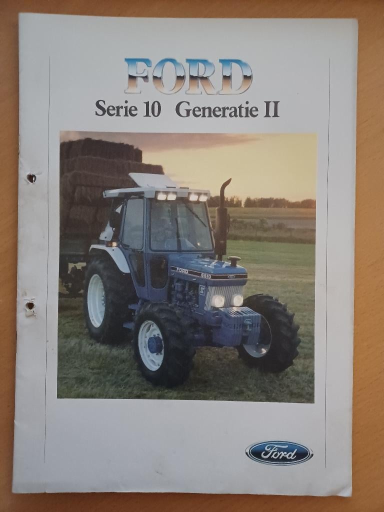 Folder Ford Serie 10 Generatie II, Verzenden, Gelezen, Tractor en Landbouw