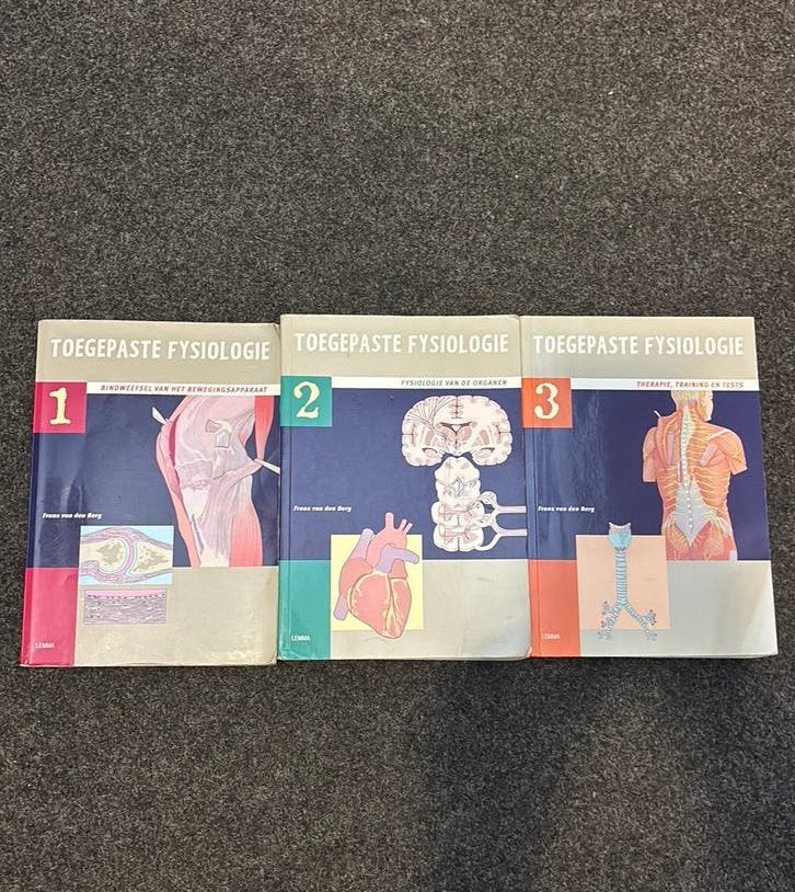 Complete set Toegepaste Fysiologie (3 delen) – Fysiotherapie, Ophalen of Verzenden, Beta, Zo goed als nieuw, HBO