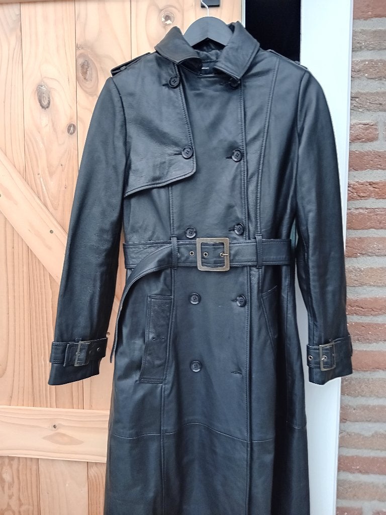 Leren jas van Karen Millen maat 38, Maat 38/40 (M), Karen Millen, Zwart, Nieuw